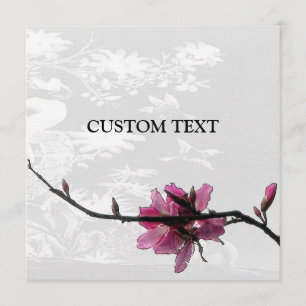 Fleur asiatique Invitation personnalisée pour tout