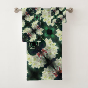 Fleur Azalea Blanc Avec Motif Raindrops