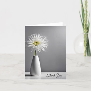 Fleur Blanche Dans Vase Sympathie Merci