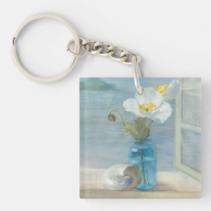 Fleur blanche donnant sur la mer