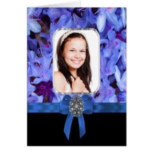Fleur bleue photo personnalisée