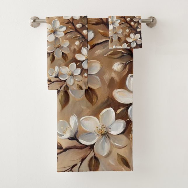 Fleur Branche 11 Serviettes de bain (En situation)