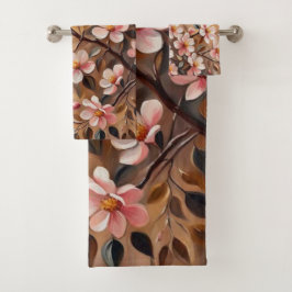 Fleur Branche 3 serviettes de bain