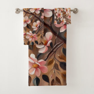 Fleur Branche 3 serviettes de bain