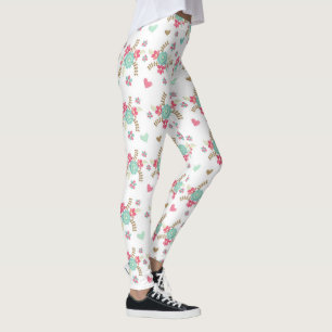 Fleur/Coeurs - Leggings