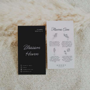 Fleur Coupe Fleur Soin Hang Tag Carte Florist