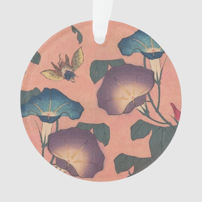 Fleur d'abeille rose classique Hokusai Art (devant)