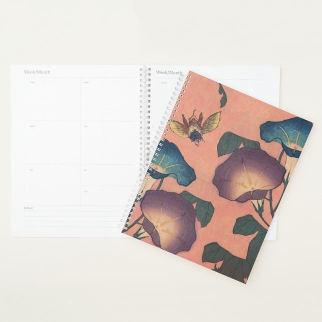 Fleur d'abeille rose classique Hokusai Art (Devant avec enveloppe)