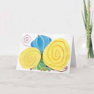 Fleur dans le Carte pour notes de mamie