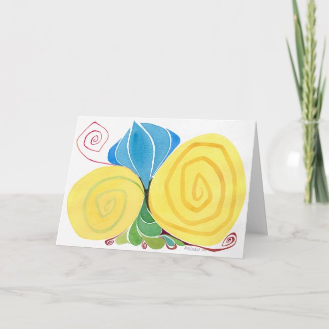 Fleur dans le Carte pour notes de mamie (Devant)