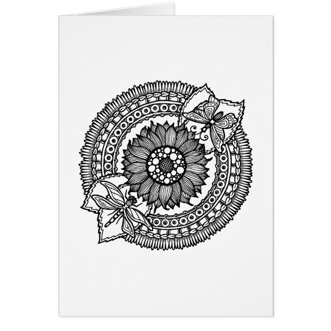 Fleur dans le mandala (Devant)