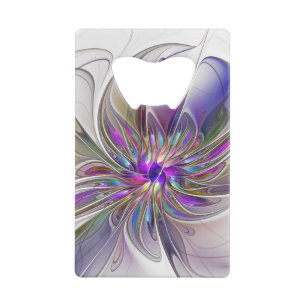 Fleur d'art fractal abstrait énergique et coloré