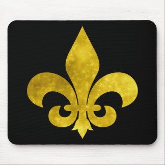Fleur de Art Gold Rust Mousepad