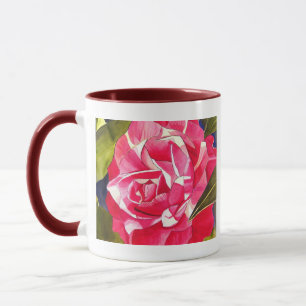Fleur de Camellia rose vif Mug Fête des Mères