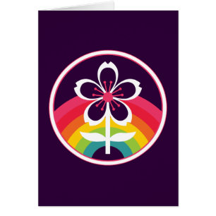 fleur de cerisier rétro