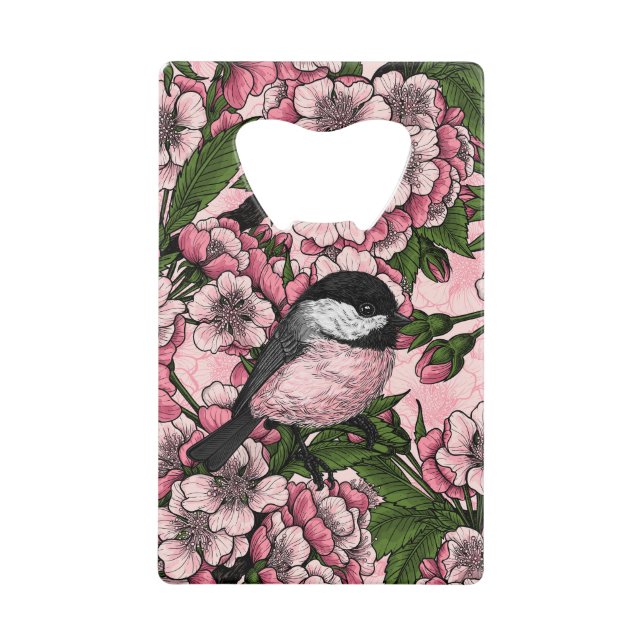 Fleur de cerisiers et poulets roses (Devant)