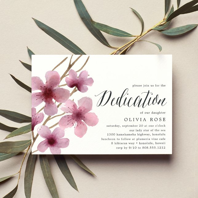 Fleur de cerisiers | Invitation à la dédicace pour (Créateur téléchargé)