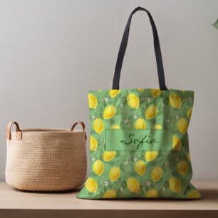 Fleur de citron motif simple laisser sac fourre-to
