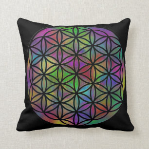 Fleur de coussin de bonheur de la vie