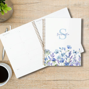 Fleur de fleur d'eau personnalisée bleue sauvage