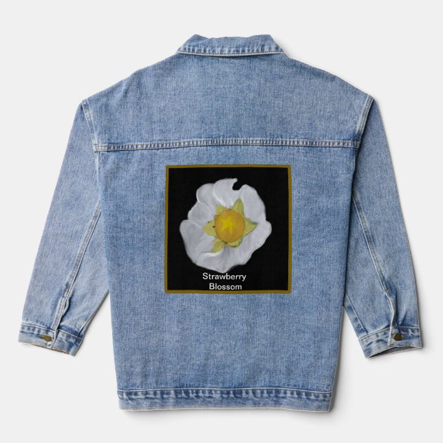 Fleur de fraise Denim Jacket (Verso)