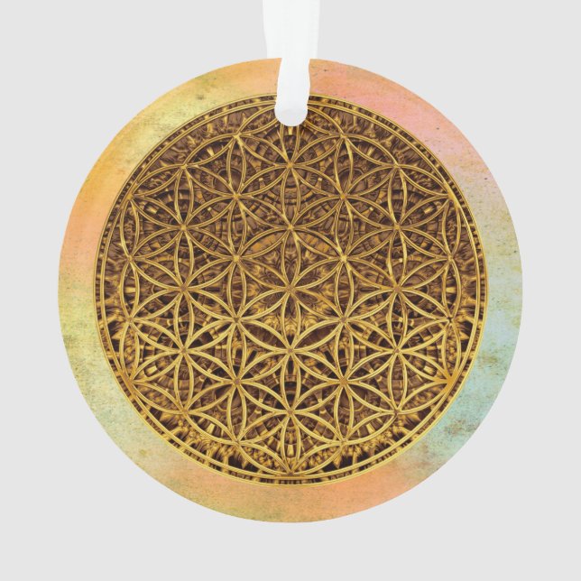 Fleur de la vie / Blume des Lebens - médaille d'or (dos)