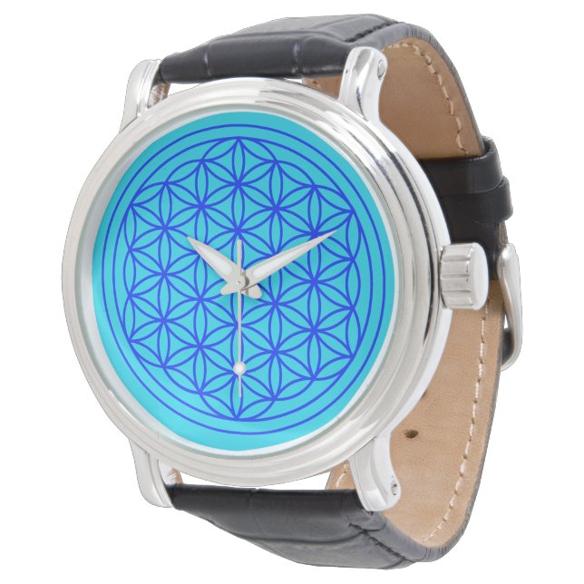 Fleur de la vie Montre Mandala (Incliné)