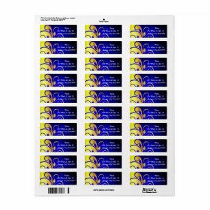 Fleur de Lei Étiquettes de adresse personnalisés