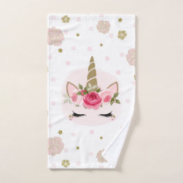 Fleur de licorne rose et or Blooms tendance mignon