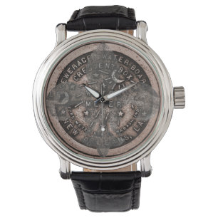 Fleur De Lid Clock Face Armbanduhr