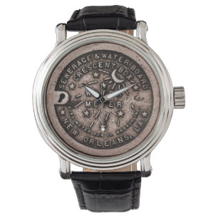 Fleur De Lid Clock Face Watch Armbanduhr