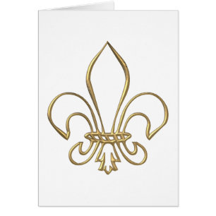 Fleur de lis "3-D" d'or