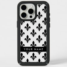 Fleur de Lis, Black on White, Black, Your Name
