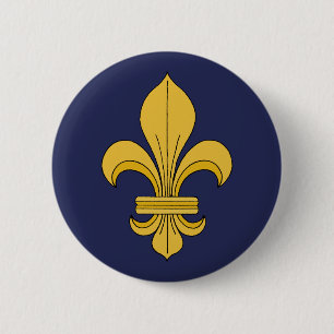 Fleur-de-lis Button