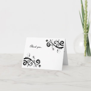 fleur de lis carte de remerciements
