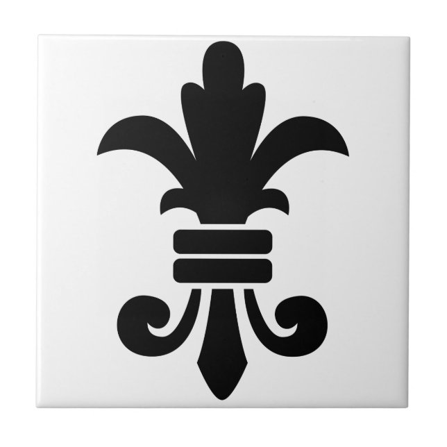 Fleur-De-Lis Fliese (Vorderseite)