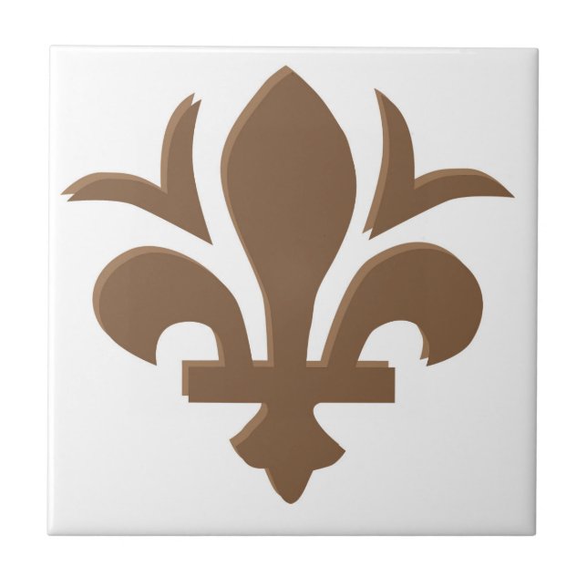 Fleur-de-Lis-Fliesendesign Fliese (Vorderseite)
