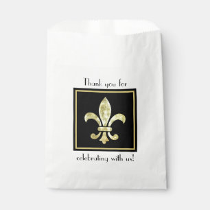 Fleur De Lis Goldblatt Geschenktütchen