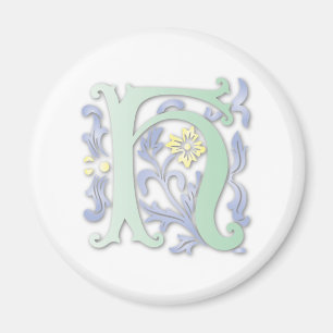 Fleur-de-lis H Monogramm Magnet