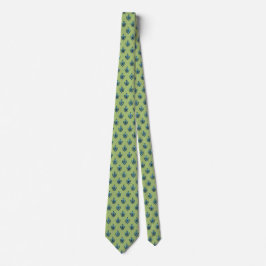 Fleur-de-lis Heraldic Moss Green zweiseitig Krawatte