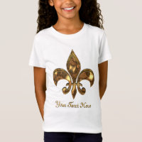 Fleur-de-lis individuell anpassbare Kinder