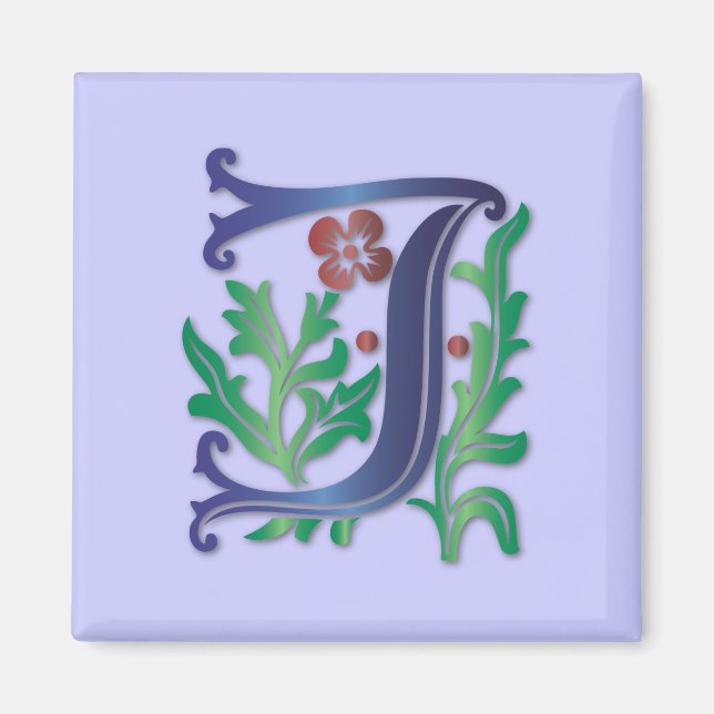 Fleur-de-lis J Monogram Magnet (Vorne)