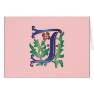 Fleur de lis J Monogramme