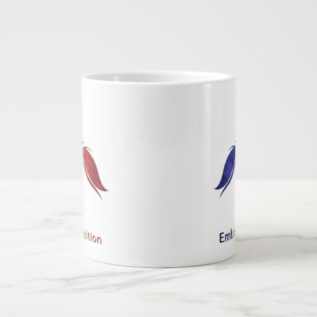 Fleur-de-Lis Jumbo-Tasse (Vorderseite)