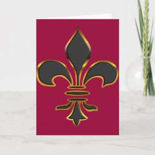 Fleur-de-lis-Karte Karte