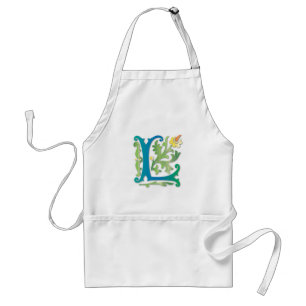 Fleur-de-lis L Monogramm Schürze