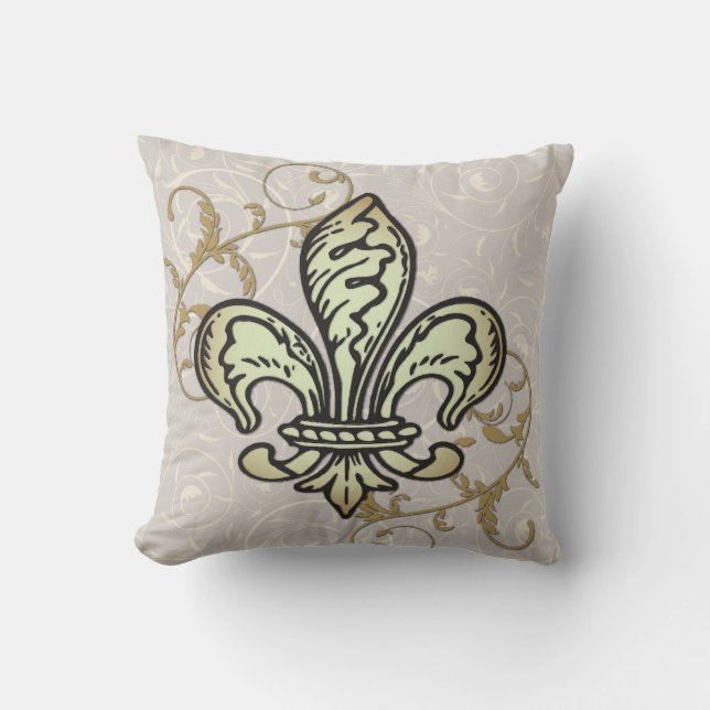 FLeur de lis lance oreiller (Recto)