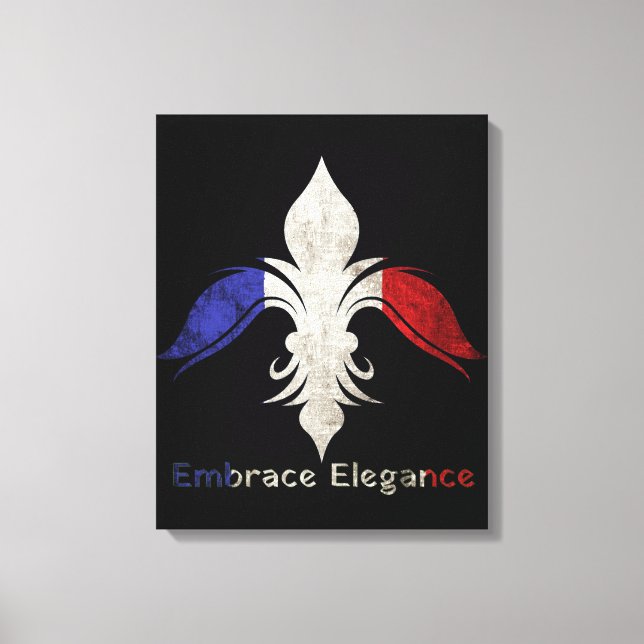 Fleur-de-Lis Leinwanddruck (Vorderseite)