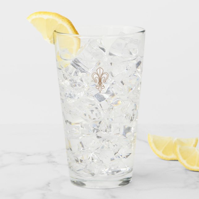 Fleur de lis – Lilie – Lily – Schwertlilie Glas (Vorderseite Ice)