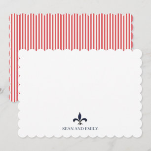 Fleur de lis Malerei Lilie Natur Schreibwaren Dankeskarte